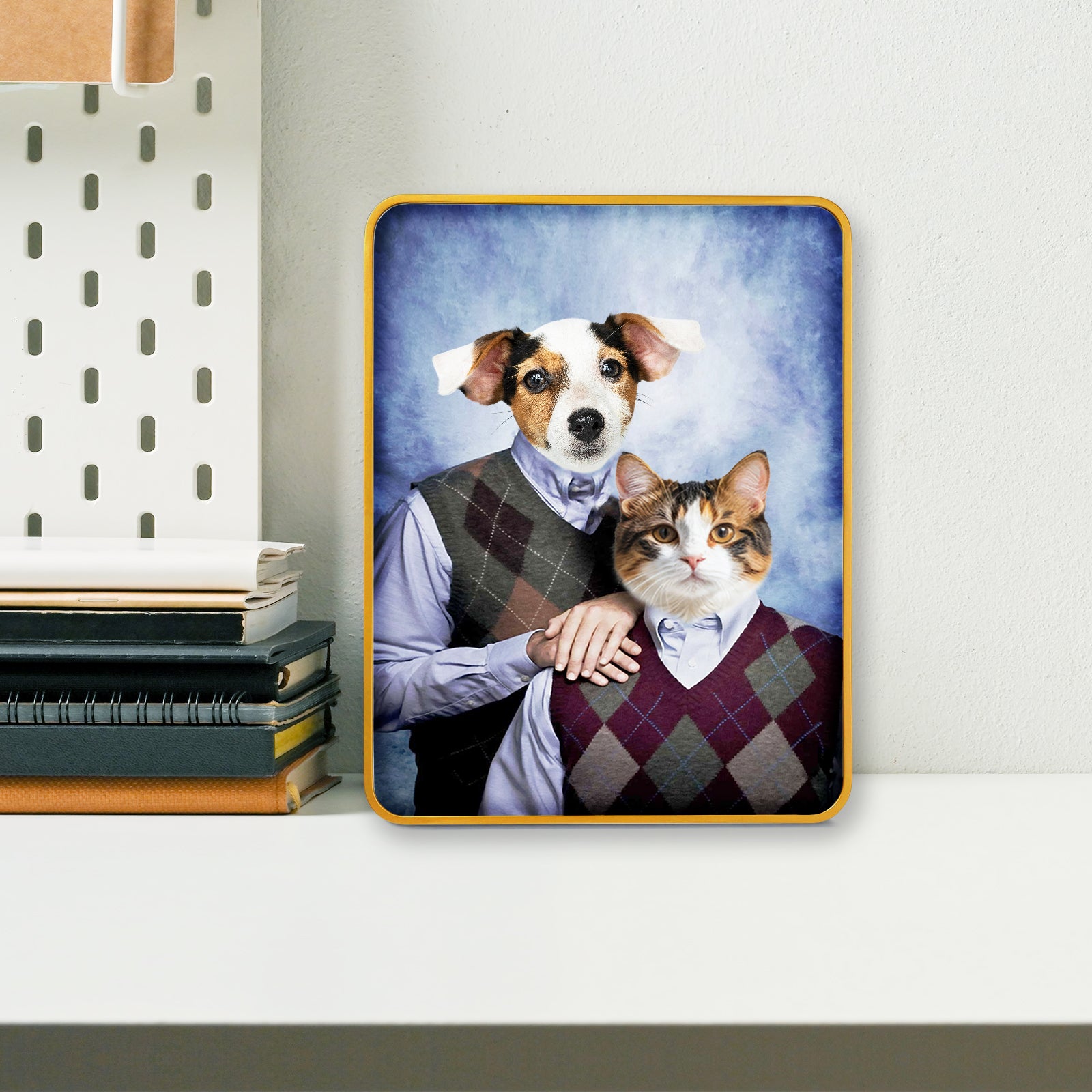 Custom Pet Portrait Standing Canvas -Step Brothers - OARSE