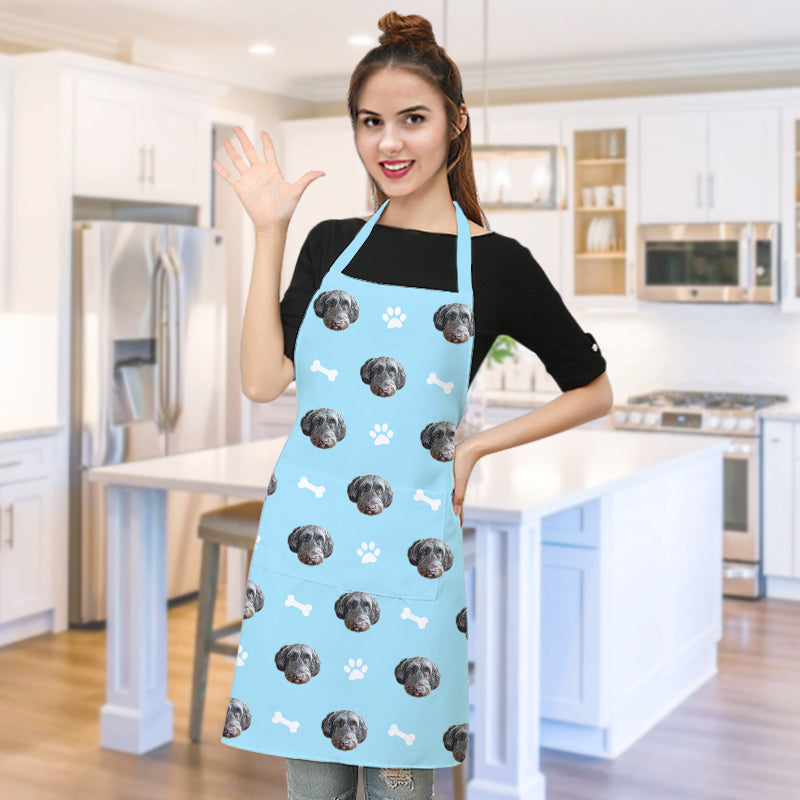 Custom Pet Printed Apron with Muti-Face for Kitchen - OARSE