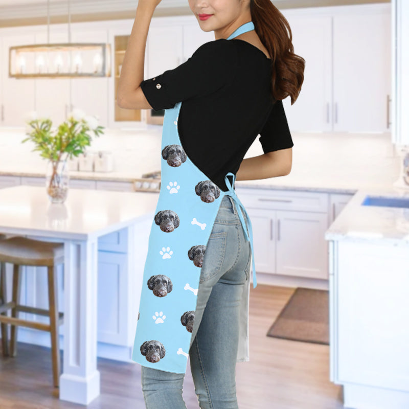 Custom Pet Printed Apron with Muti-Face for Kitchen - OARSE