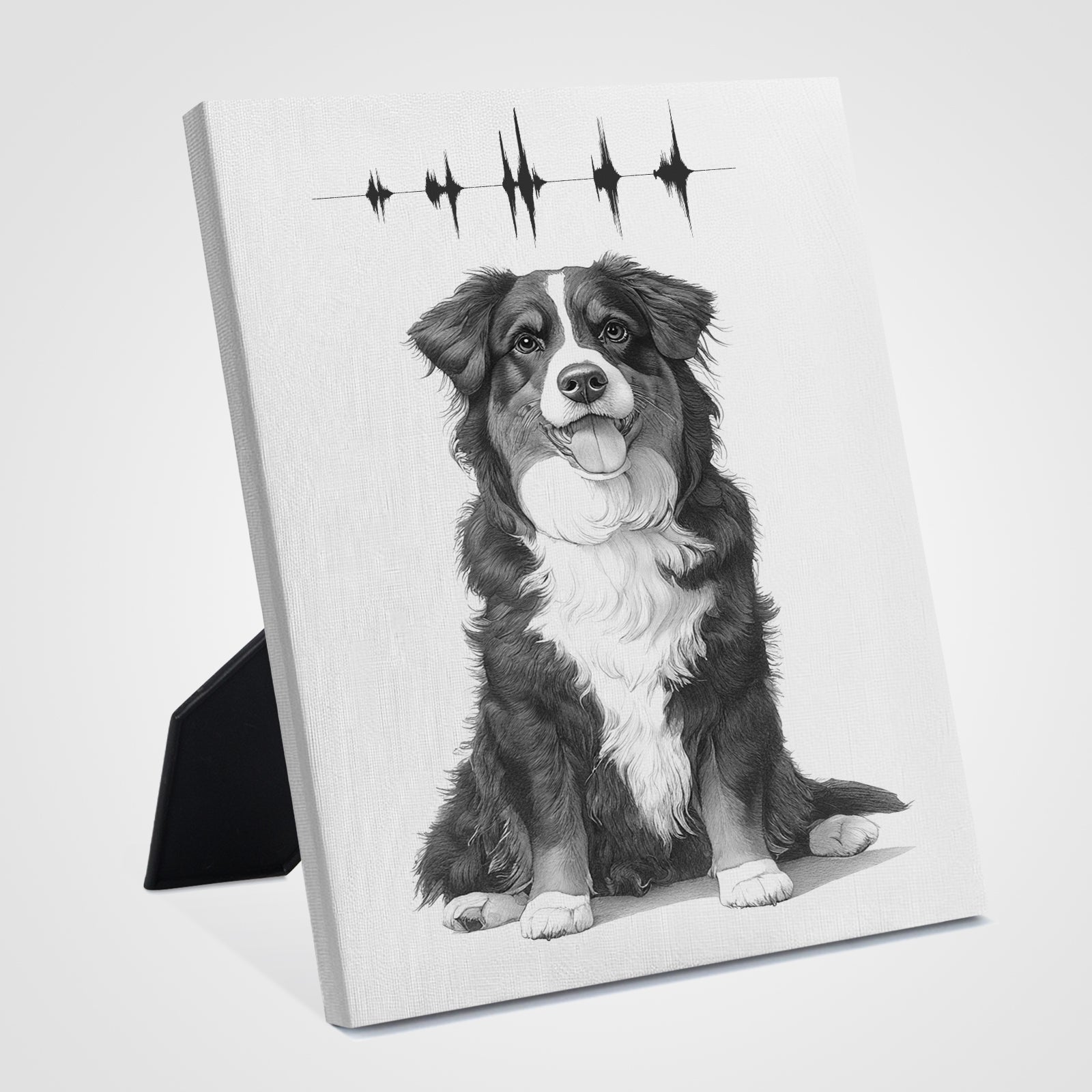 Custom Sketch Pet Memorial Standing Canvas with Photo - OARSE