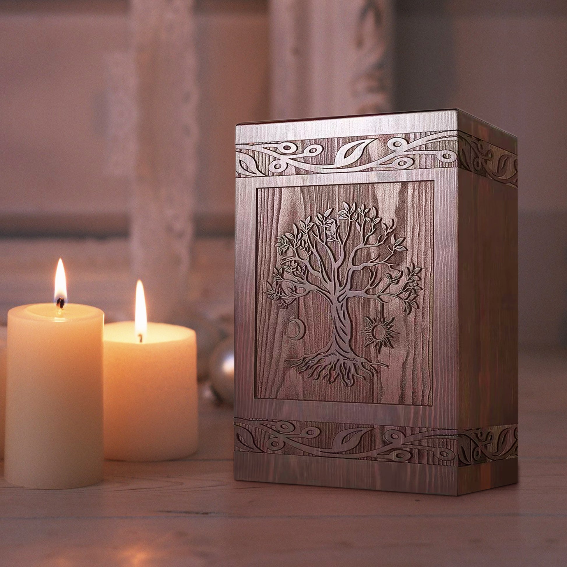 Custom Small Pet Cremation Urns with Name Engraved Dog Memorial Keepsake Box - OARSE