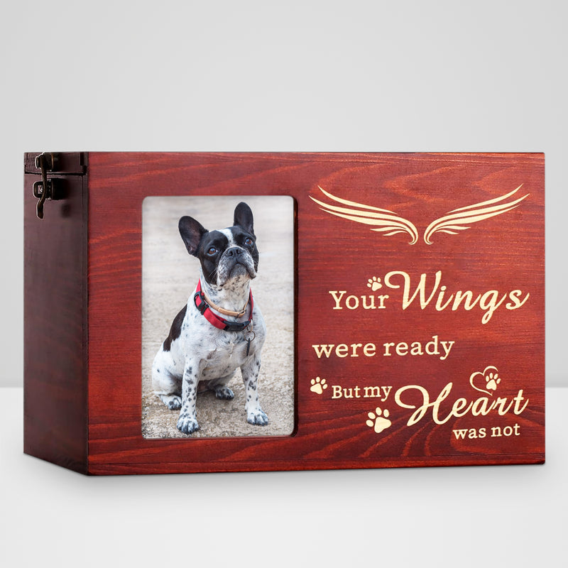 Custom Wooden Pet Cremation Urn Personalized Dog Memorial Box for Ashes - OARSE