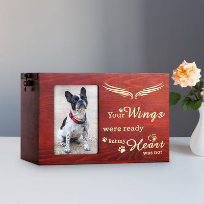 Custom Wooden Pet Cremation Urn Personalized Dog Memorial Box for Ashes - OARSE