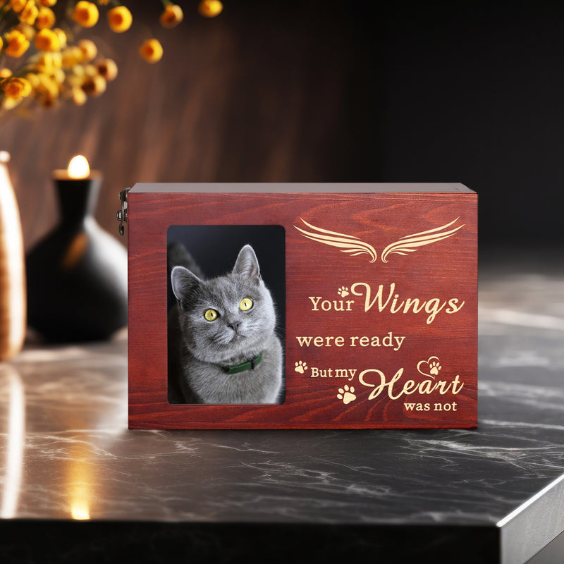 Custom Wooden Pet Cremation Urn Personalized Dog Memorial Box for Ashes - OARSE