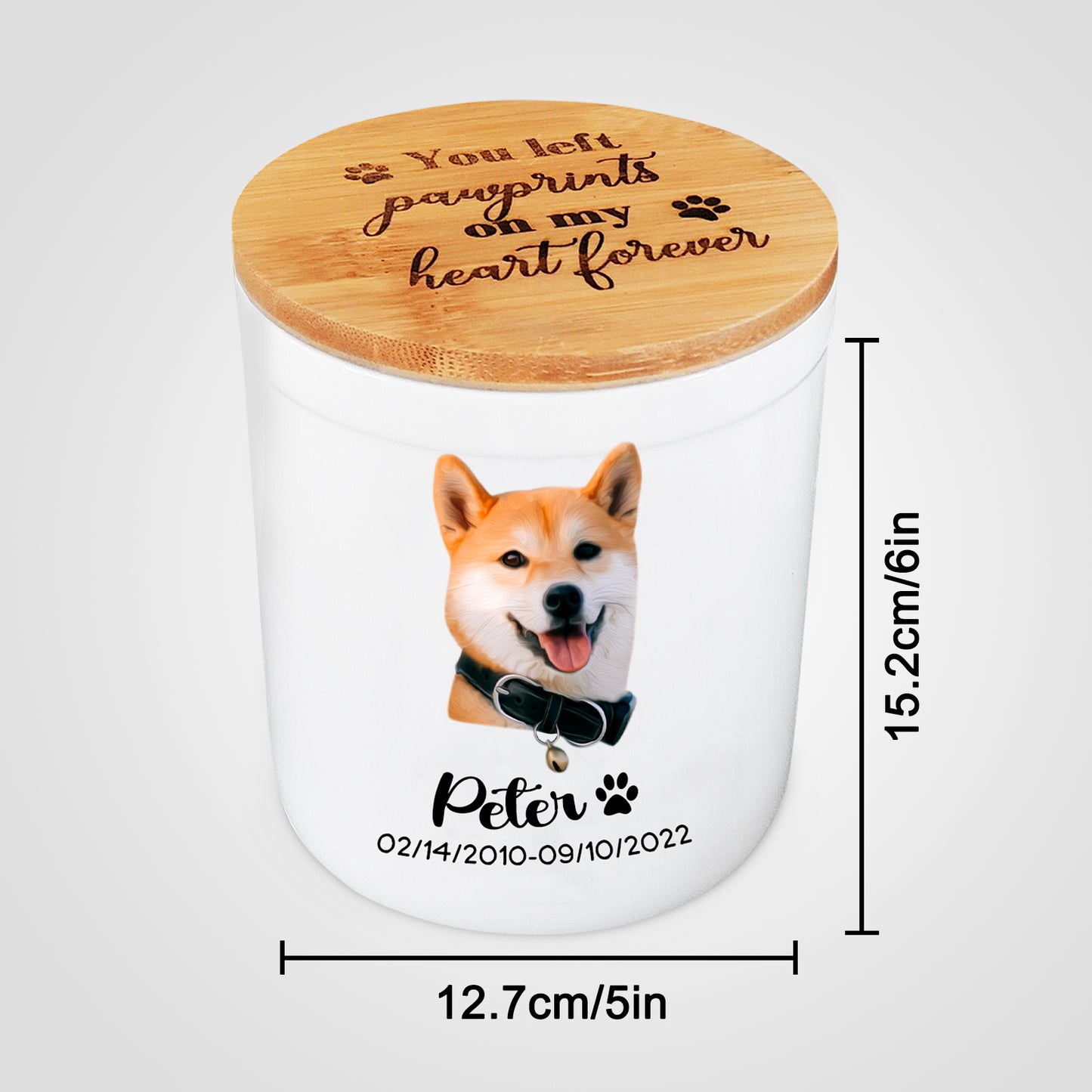 Custom Ceramic Pet Memorial Urns for Dog Ashes - OARSE