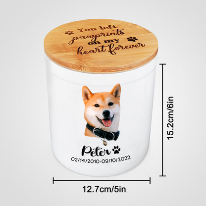 Custom Ceramic Pet Memorial Urns for Dog Ashes - OARSE