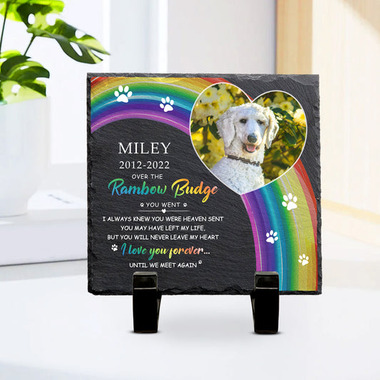 Custom Dog Memorial Plaque with Photo Personalized Pet Bereavement Gifts - OARSE