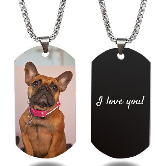 Custom Dog Tag Necklace with Picture for Pet Lovers