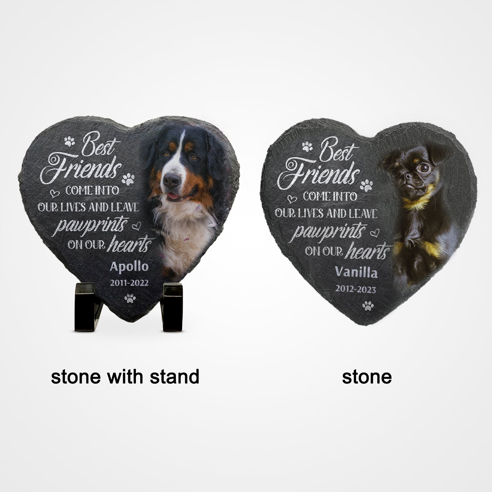 Custom Pet Memorial Stones for Garden Personalized Dog Remembrance Gifts - OARSE