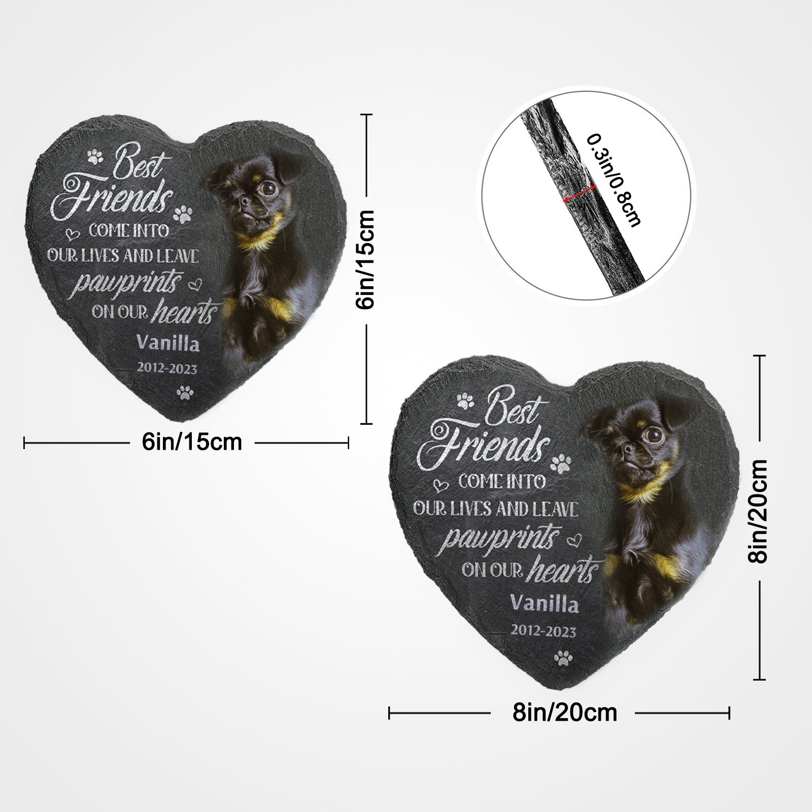 Custom Pet Memorial Stones for Garden Personalized Dog Remembrance Gifts - OARSE