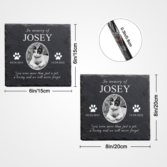 Custom Pet Remembrance Plaque with Photo For Deceased Dogs/Cats - OARSE