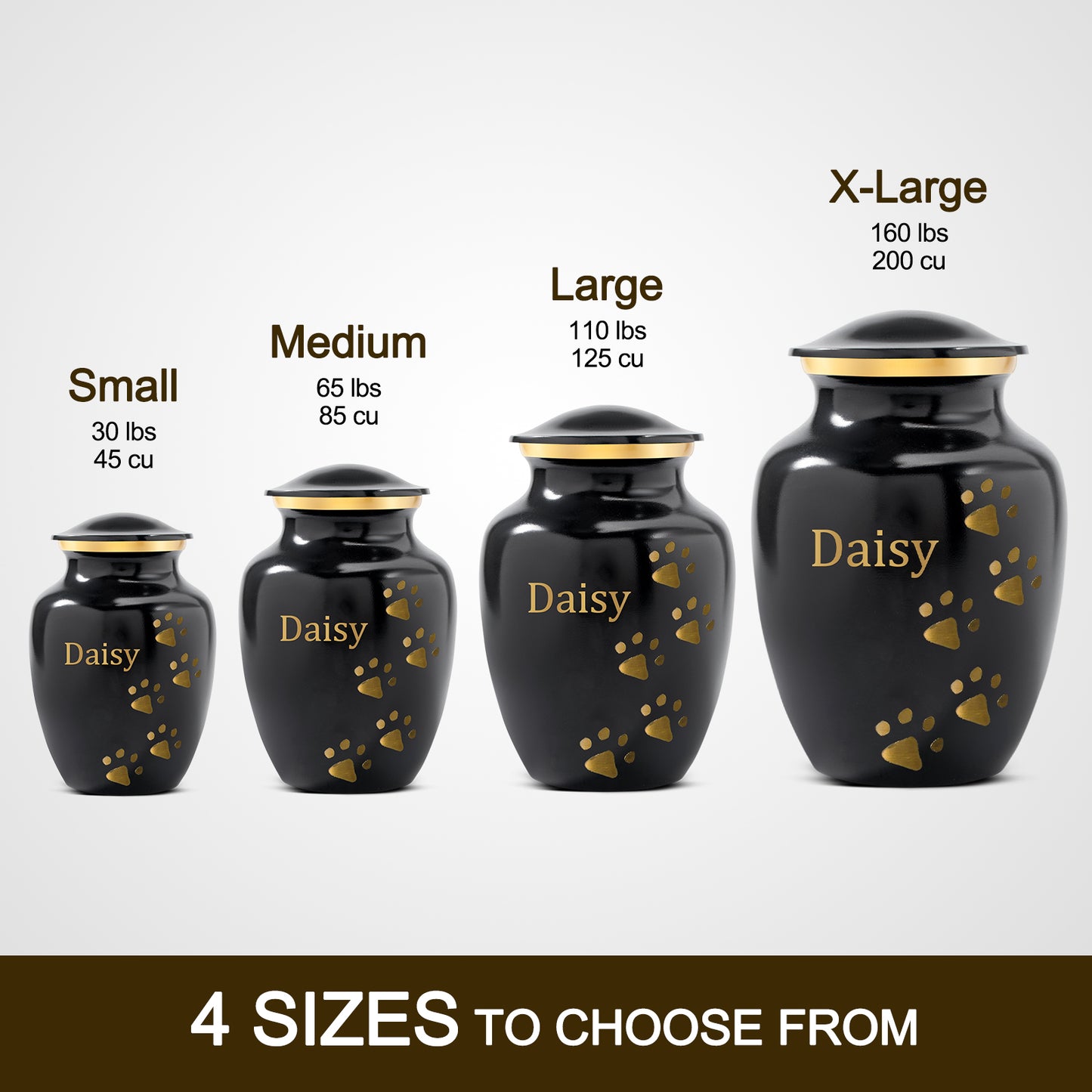 Custom Pet Urn for Dogs and Cats with Name Personalized Laser Engraving - OARSE