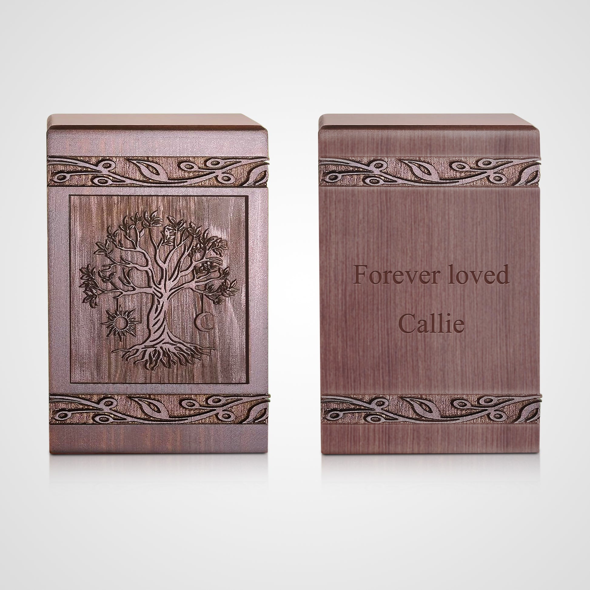 Custom Small Pet Cremation Urns with Name Engraved Dog Memorial Keepsake Box - OARSE