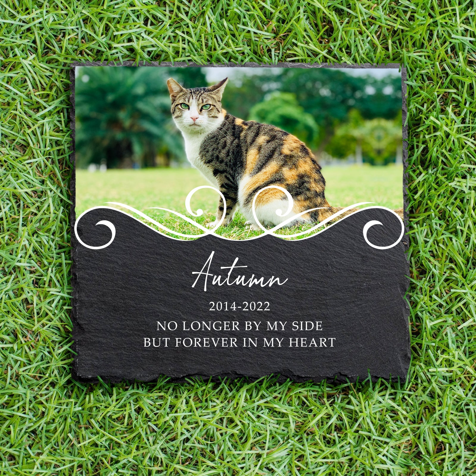 Custom Square Pet Memorial Plaque Personalized Bereavement Gifts for Loss of Dog - OARSE