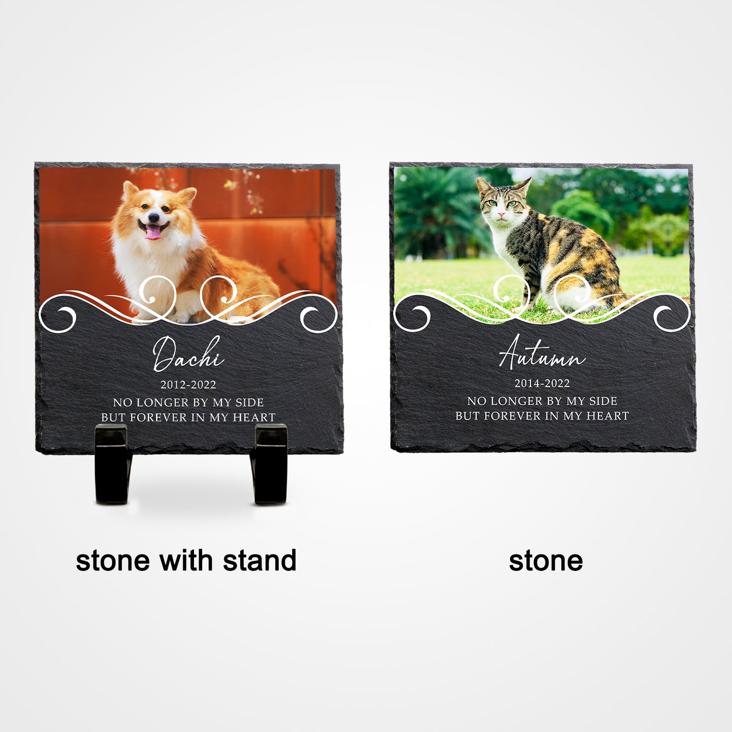 Custom Square Pet Memorial Plaque Personalized Bereavement Gifts for Loss of Dog - OARSE
