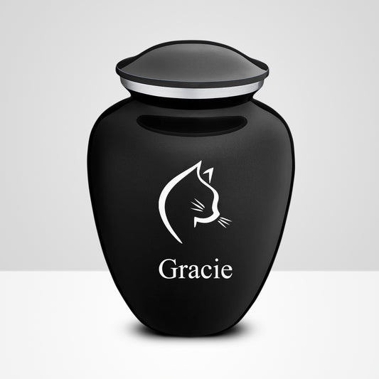 Custom cat Cremation Urns For Ashes Personalized  Pet Memorial Urn with Name - OARSE