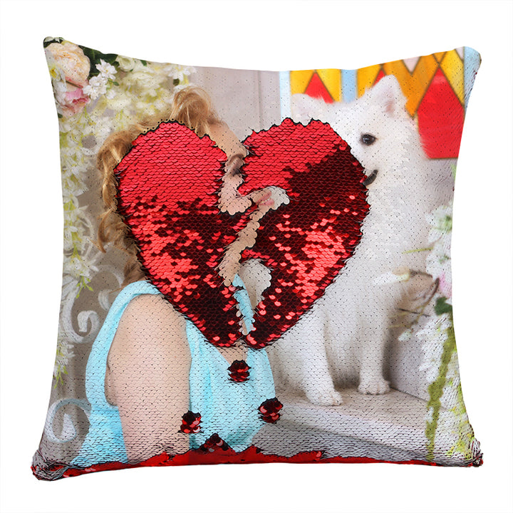 Customized Pet Reversible Sequin Pillow with Picture - OARSE