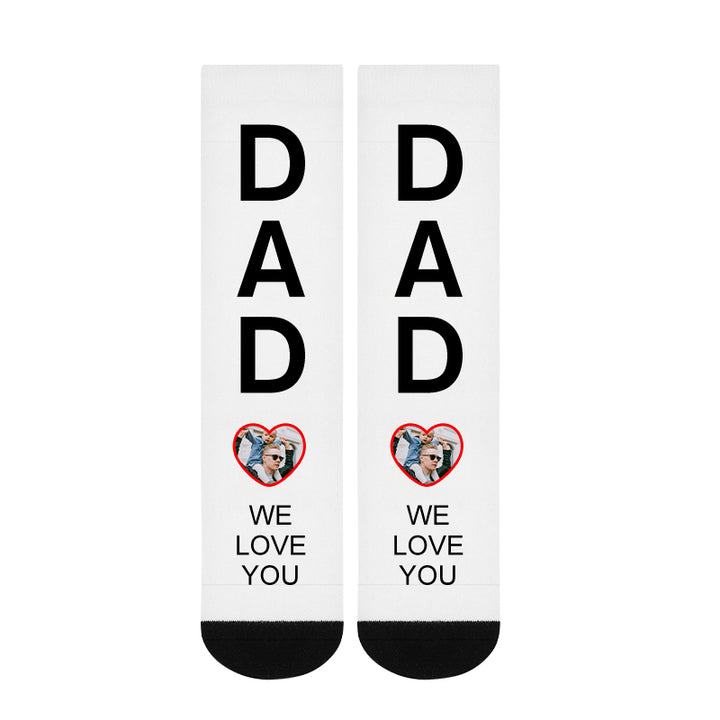 Custom Pet Photo Socks with Face Personalized Memorial Gift for Mother's Day, Father's Day - OARSE