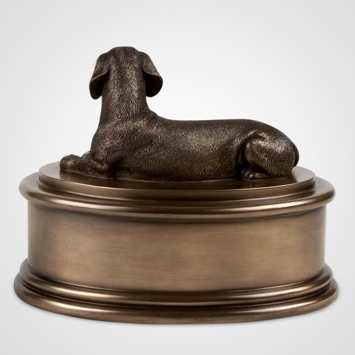 Dachshund Metal Dog Urns Box Custom Engraved Cremation Urns - OARSE