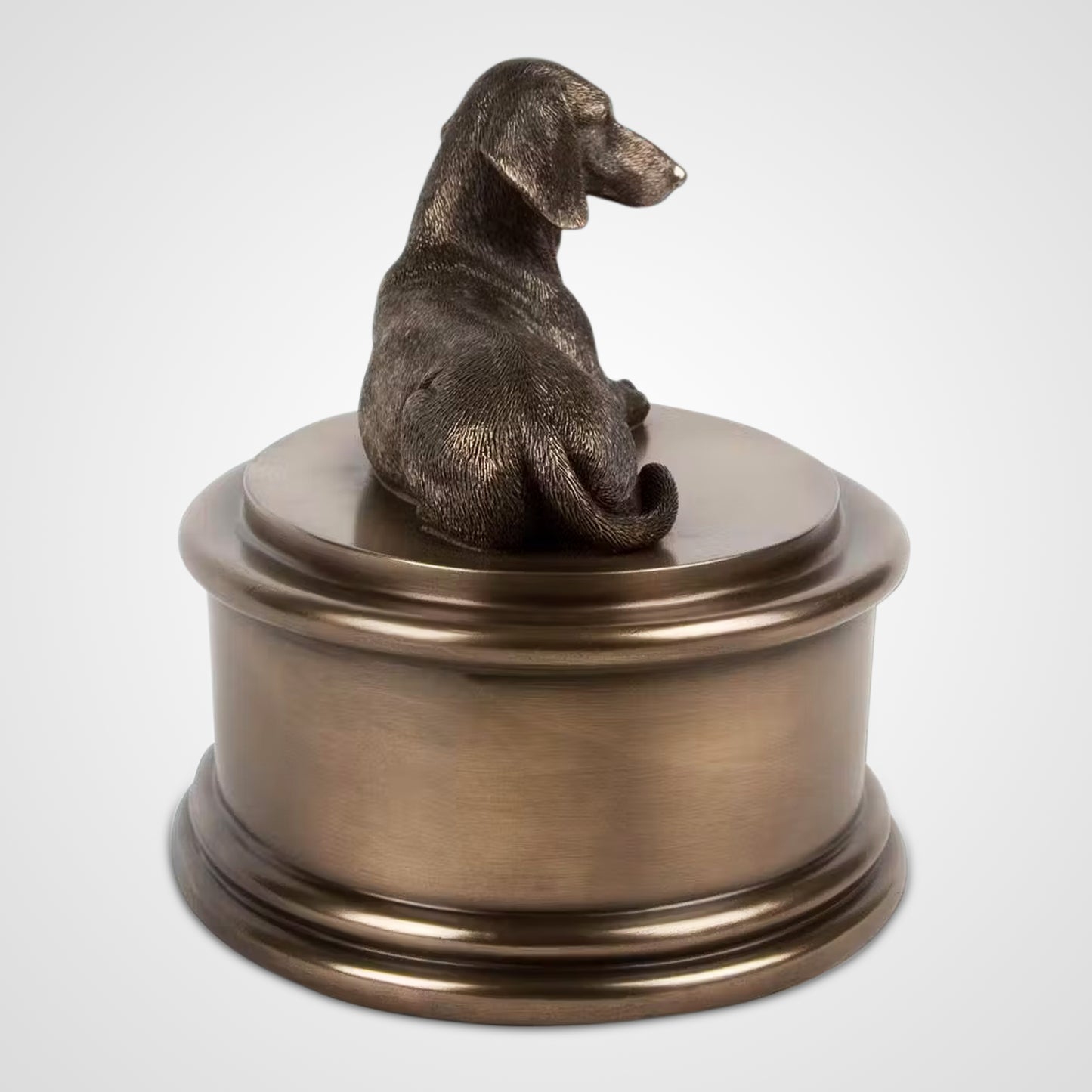 Dachshund Metal Dog Urns Box Custom Engraved Cremation Urns - OARSE
