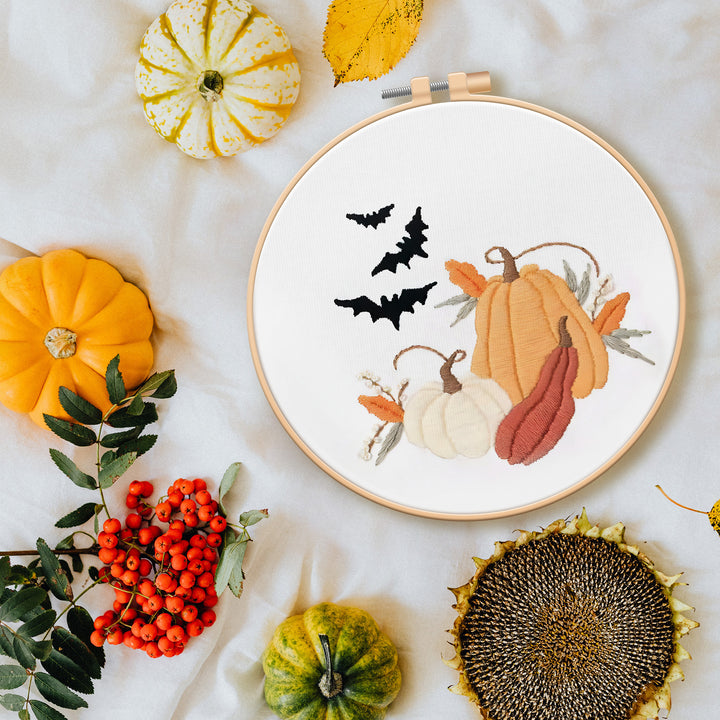 DIY Embroidery Kits With Halloween Hand Embroidery Patterns For Adult Beginner - OARSE