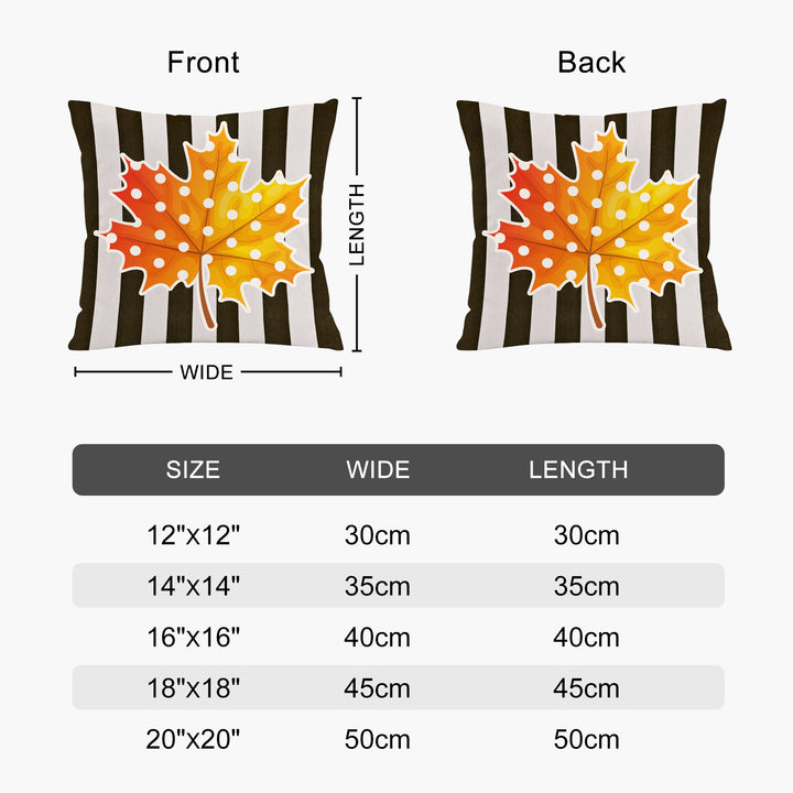 Happy Fall Themed Decorative Pillow, Cozy Pumpkin Pillows for Thanksgiving, Halloween - OARSE