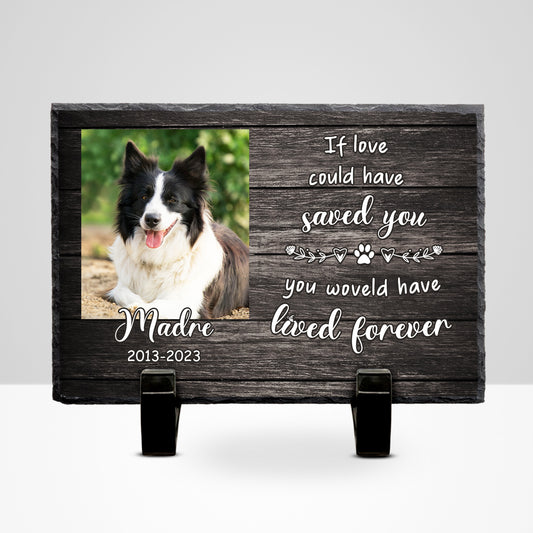 Custom Pet Memorial Plaque for Deceased Dogs Personalized Garden Stones with Picture - OARSE