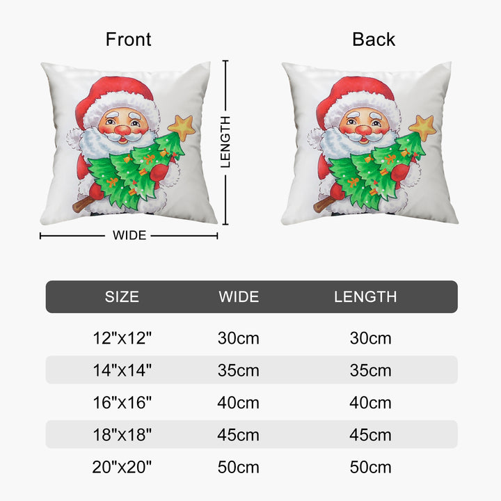 Merry Christmas Pillow With Santa Claus Unique Merry Bright Pillows - OARSE