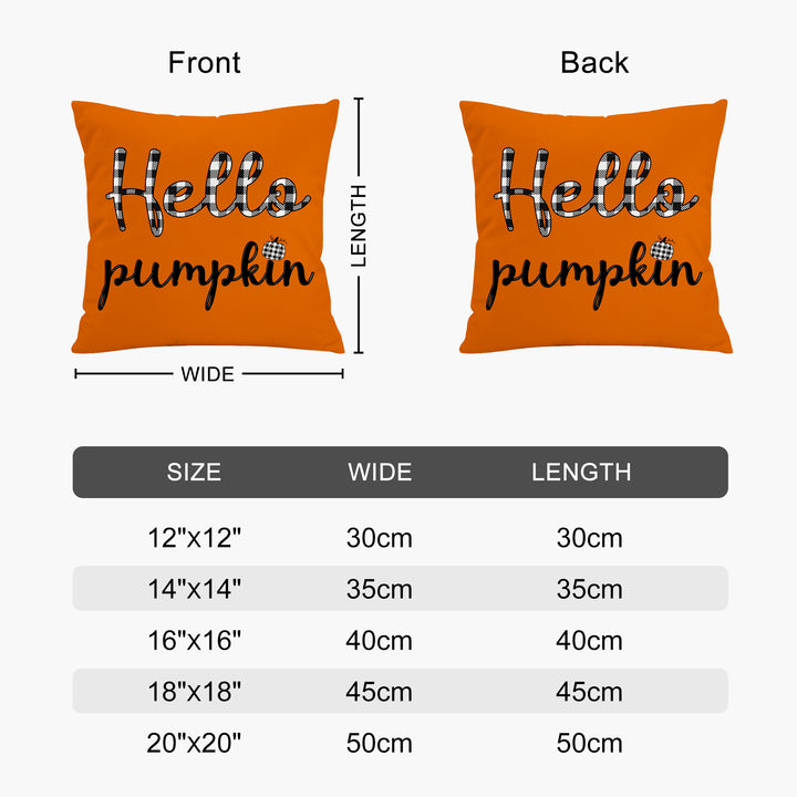 Orange Pumpkin Pillows Set Fall Harvest Decorative Pillows for Halloween Gift - OARSE