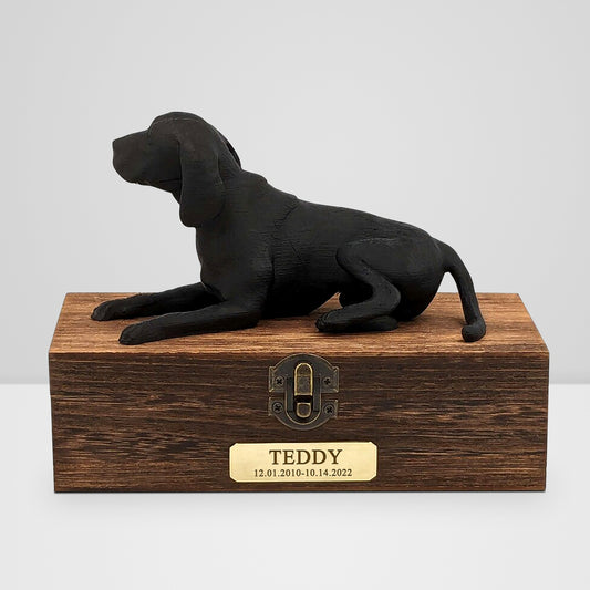 Personalized Luxury Beagle Ashes Urn with Custom Name Plaque for Your Beloved Pet - OARSE