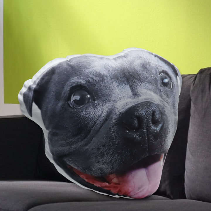 Personalized Pet Head Shaped Pillow with Pet Photo for Customized Gift - OARSE