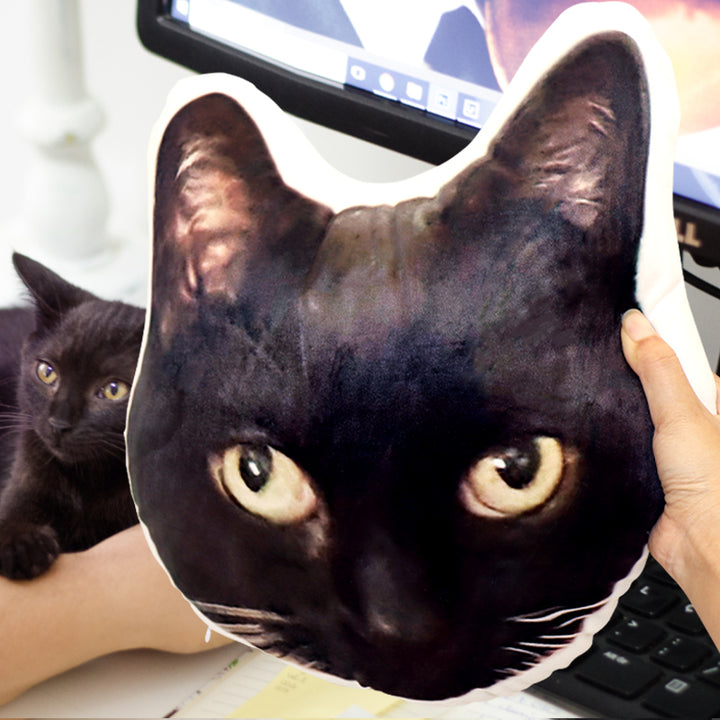 Personalized Pet Head Shaped Pillow with Pet Photo for Customized Gift - OARSE