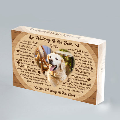 Personalized Pet Memorial Acrylic Photo Block - OARSE