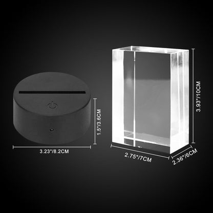 Personalized Pet Memorial Keepsake Cremation Urn with 3D Photo Crystal for Dogs & Cats - OARSE