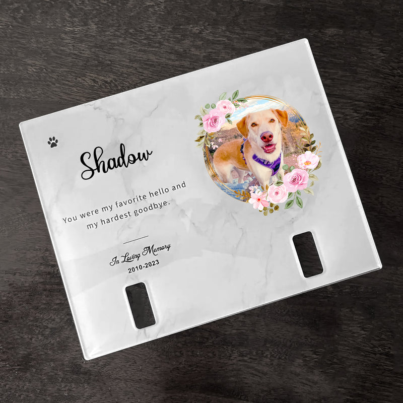 Personalized Pet Memorial Photo Frame with Collar for Dogs, Cats and Pets - OARSE