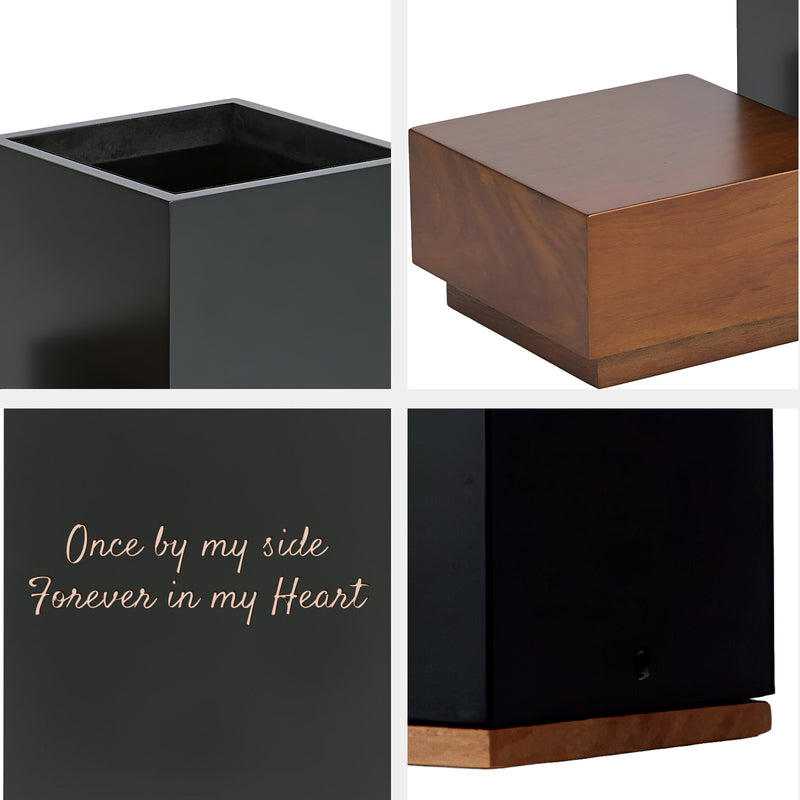 Personalized Pet Memorial Urn Handcrafted Wood Custom Keepsake Cremation Urns  for Ashes - OARSE