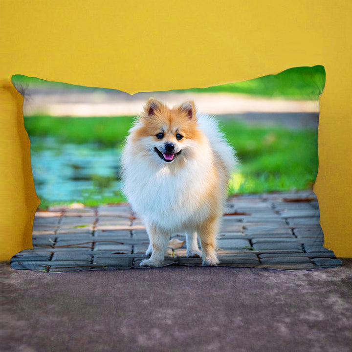 Personalized Pet Picture Pillow Photo Prints with Pet Portraits Custom Rectangle Pillows - OARSE