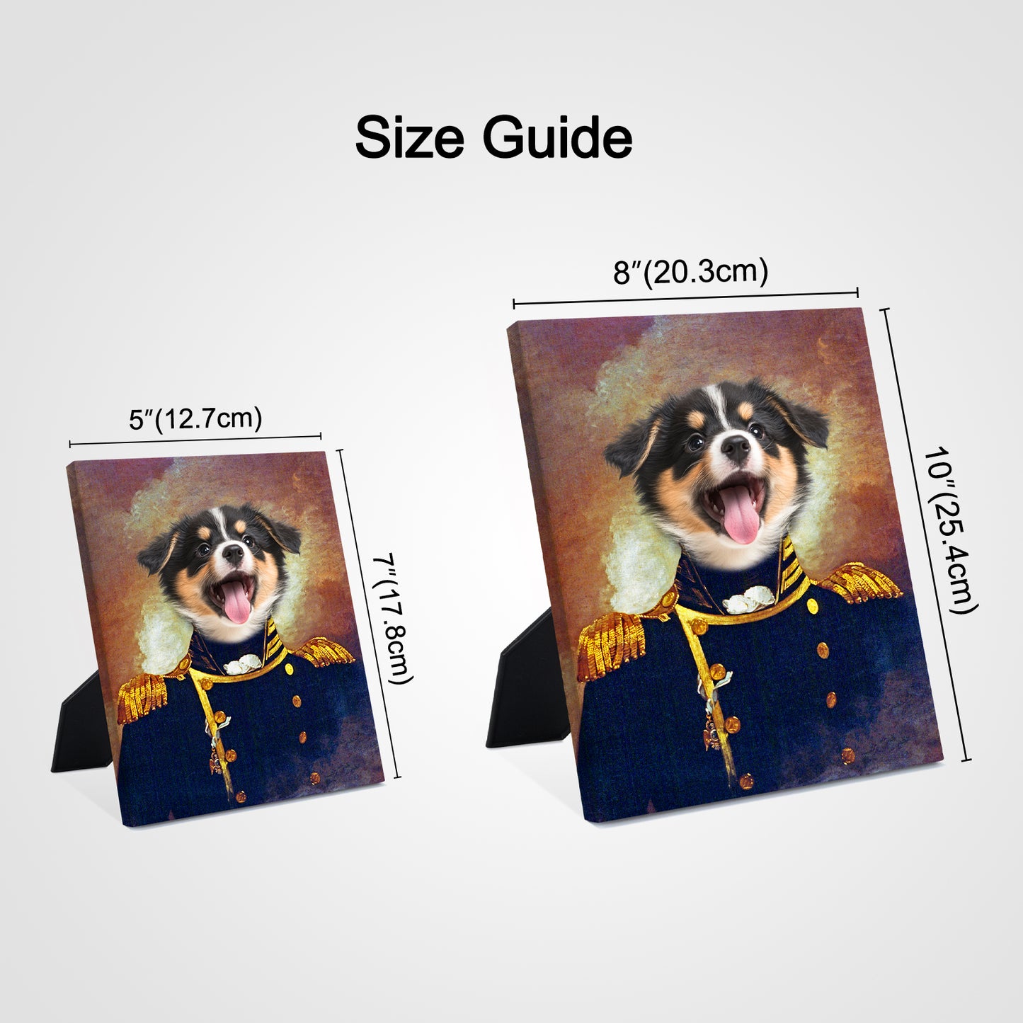 Personalized Pet Renaissance Standing Canvas- the Admiral - OARSE