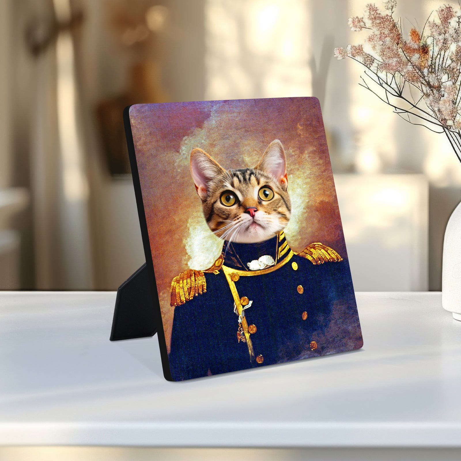 Personalized Pet Renaissance Standing Canvas- the Admiral - OARSE