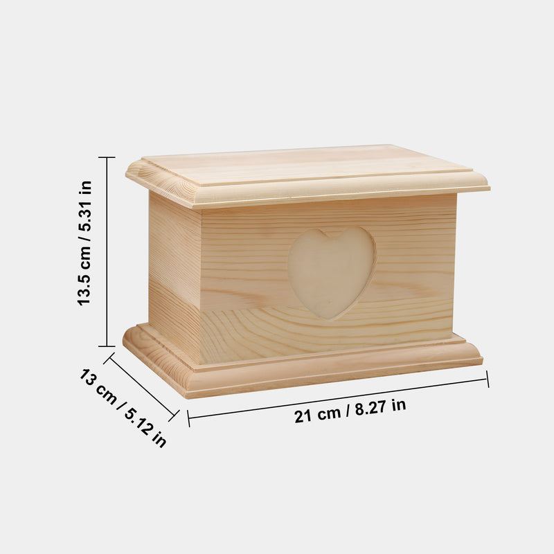 Personalized Wood Pet Urn for Dog / Cats Custom Cremation Keepsake Boxes with Photo Frame - OARSE