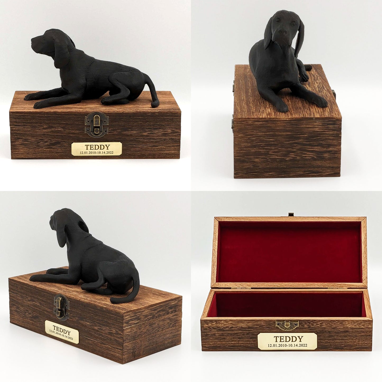 Personalized Luxury Beagle Ashes Urn with Custom Name Plaque for Your Beloved Pet - OARSE