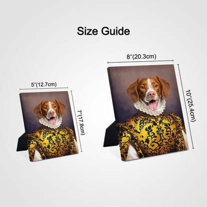 Personalized Pet Renaissance Standing Canvas from Photo - The Queen - OARSE
