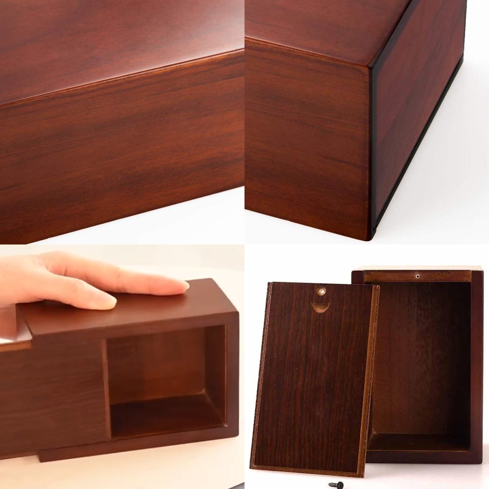 Personalized Photo Wooden Pet Urns For Ashes Box With Name Engraved - OARSE