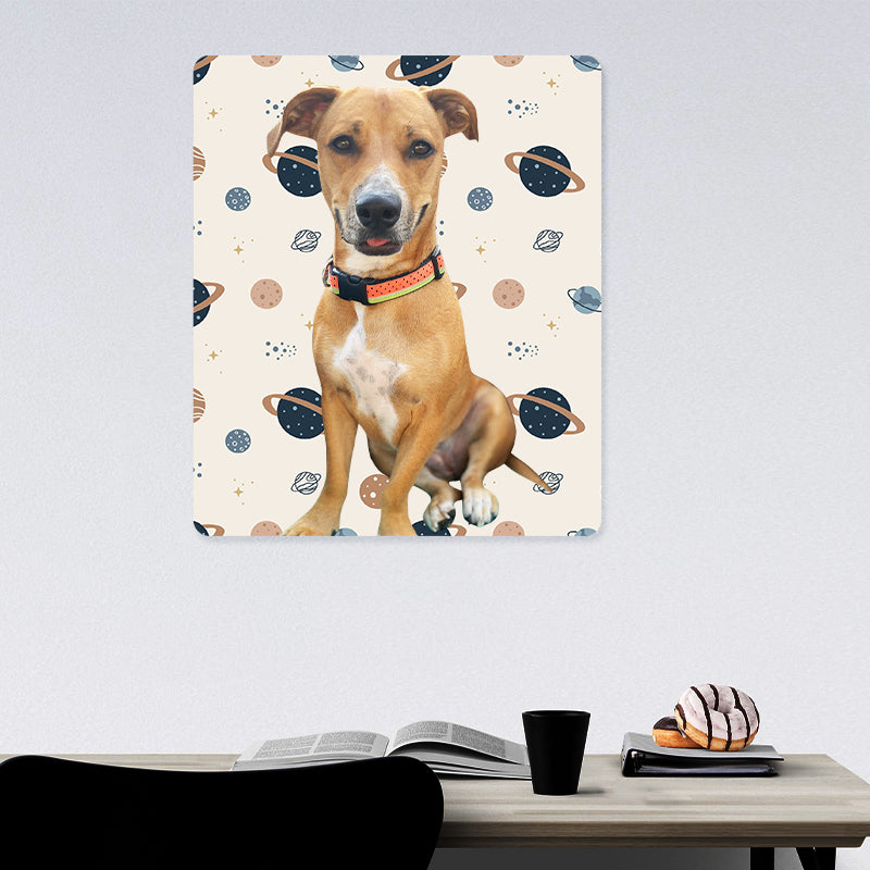 Personalized Pet Portrait Canvas with Name Customized Dog Photo Memorial Gift - OARSE
