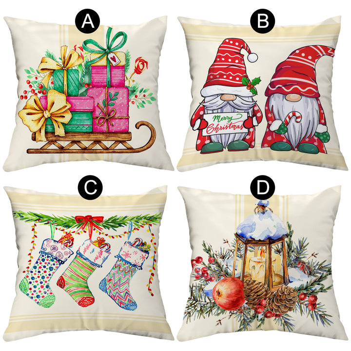 4pcs Santa Claus Pillow Gift for Christmas Decor - OARSE