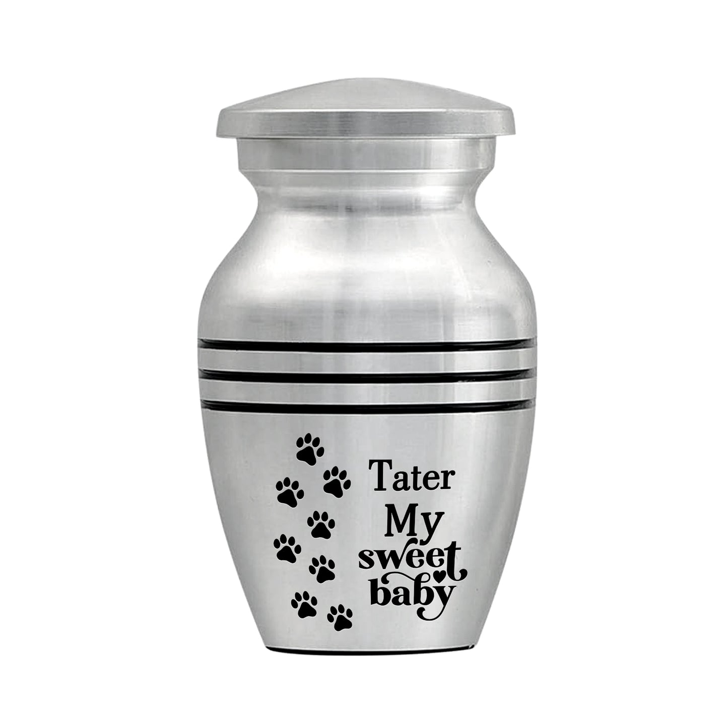 Small Keepsake Urn for Pet Ashes Personalized with Dog Name - OARSE