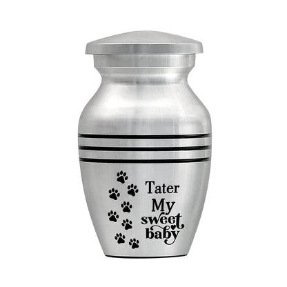 Small Keepsake Urn for Pet Ashes Personalized with Dog Name - OARSE