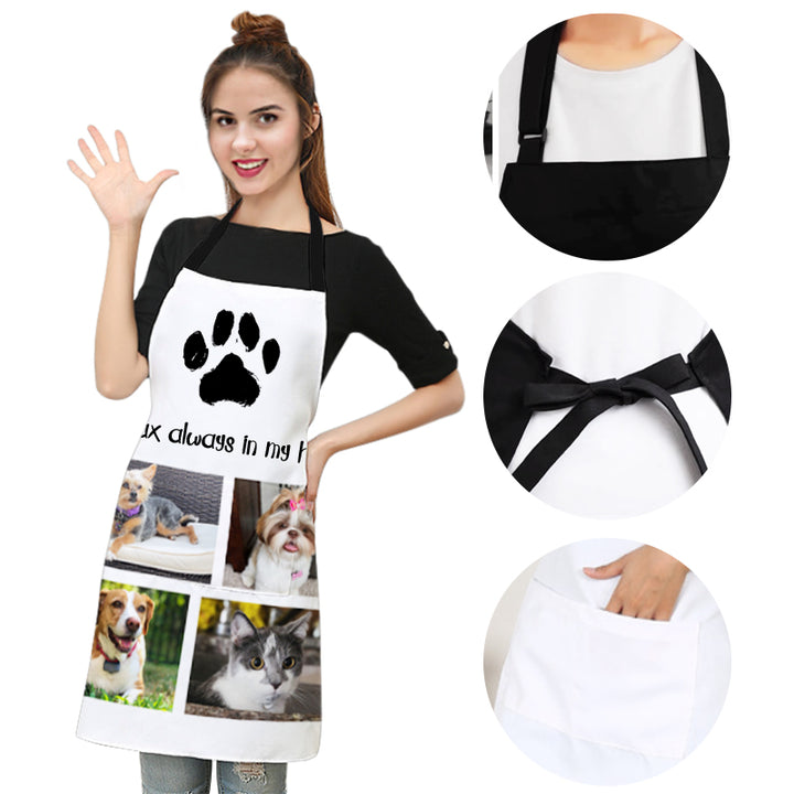 Customized Picture Apron with Pockets Personalised Baking Apron with Name - OARSE