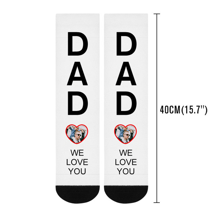 Custom Pet Photo Socks with Face Personalized Memorial Gift for Mother's Day, Father's Day - OARSE