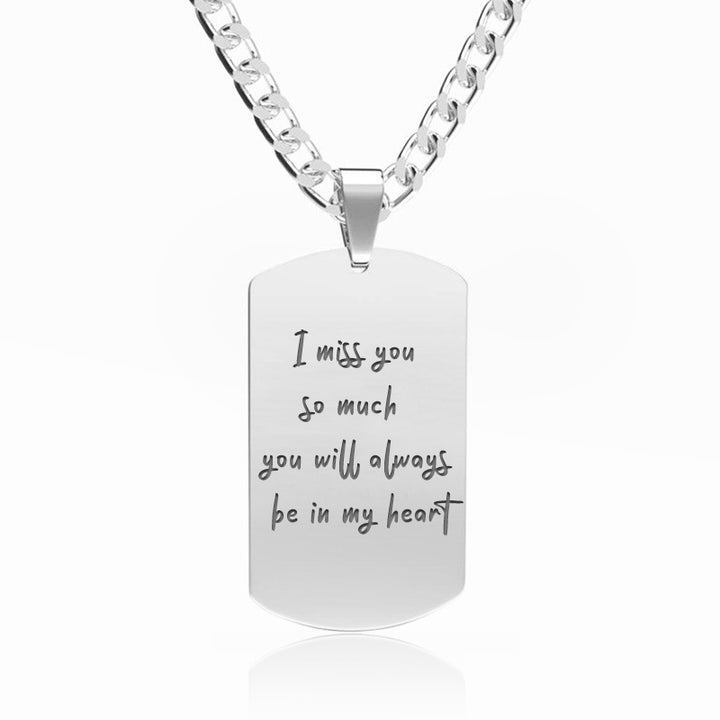 Memorial Dog Tags With Picture, Dog Tag Memorial Necklace - Oarse